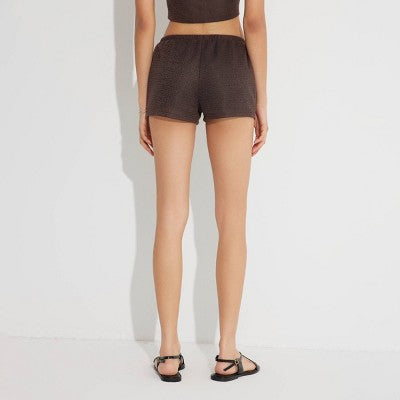 Women's Textured Knit Shorts - Wild Fable™