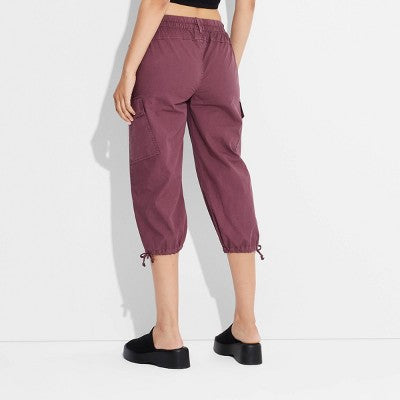Women's Utility Cargo Capri Pants - Wild Fable™