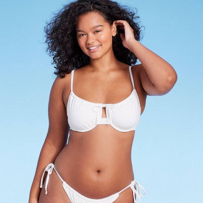 Women's Shirred Underwire Bikini Top - Wild Fable™