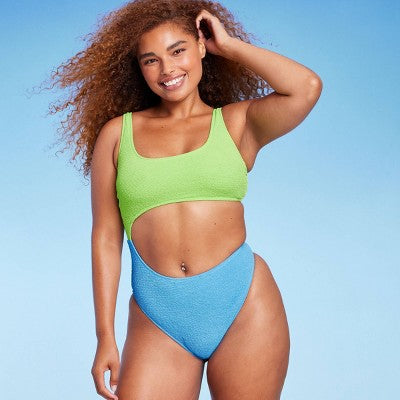  Women's Cut Out One Piece Swimsuit - Wild Fable™