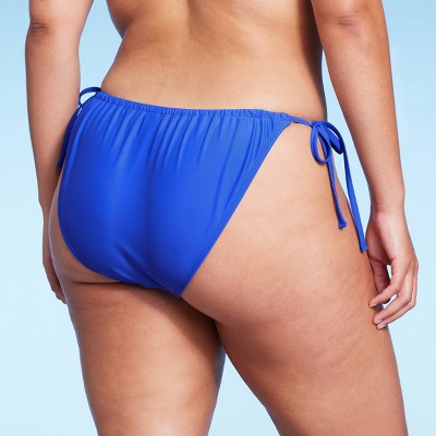  Women's Side-Tie Adjustable Coverage Bikini Bottom - Wild Fable™