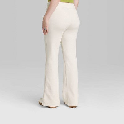  Women's High-Rise Wide Leg French Terry Sweatpants - Wild Fable™