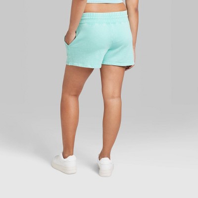  Women's High-Rise Fleece Shorts - Wild Fable™