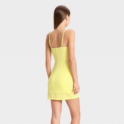  Women's Rosette Lace Slip Mini Bodycon Dress - Wild Fable™