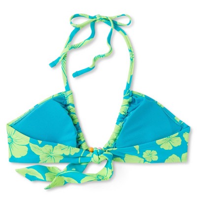  Women's Bead Detail U-Neck Multi-Way Bralette Bikini Top - Wild Fable™ Multi Tropical Print