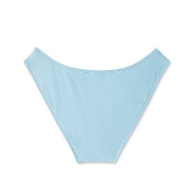  Women's High Leg Cheeky Bikini Bottom - Wild Fable™ Light Blue