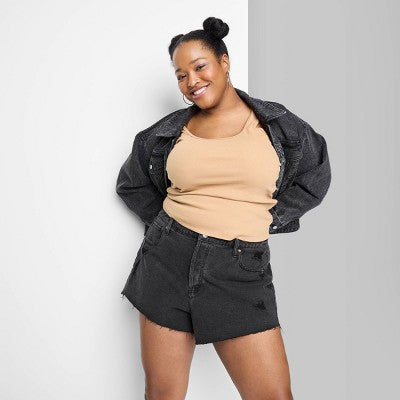  Women's High-Rise Cutoff Jean Shorts - Wild Fable™
