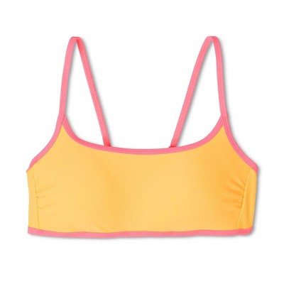  Women's Colorblock Square Neck Bralette Bikini Top - Wild Fable™