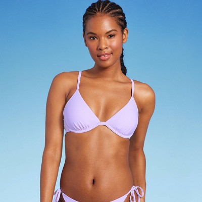  Women's Underwire Bikini Top - Wild Fable™ Light Purple