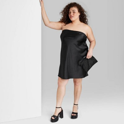  Women's Satin Tube Dress - Wild Fable™ 