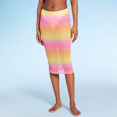  Women's Mesh Cover Up Midi Skirt - Wild Fable™