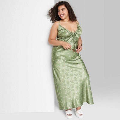  Women's Satin Slip Maxi Dress - Wild Fable™