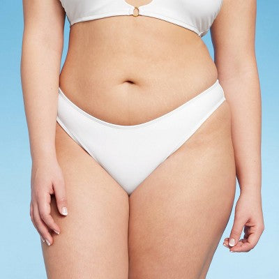  Women's Scoop Front High Leg Cheeky Bikini Bottom - Wild Fable™