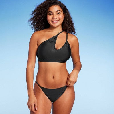  Women's Cut Out One Shoulder Bikini Top - Wild Fable™