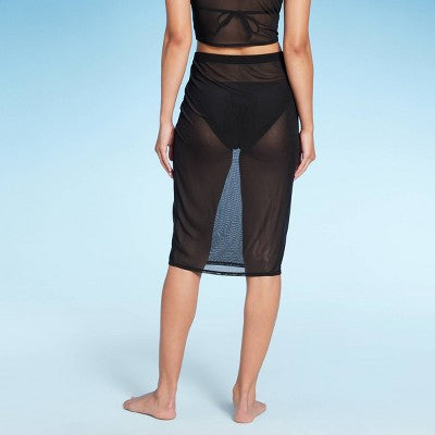  Women's Mesh Cover Up Midi Skirt - Wild Fable™