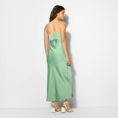 Women's Bias Cut Maxi A-Line Dress - Wild Fable™ Light Green