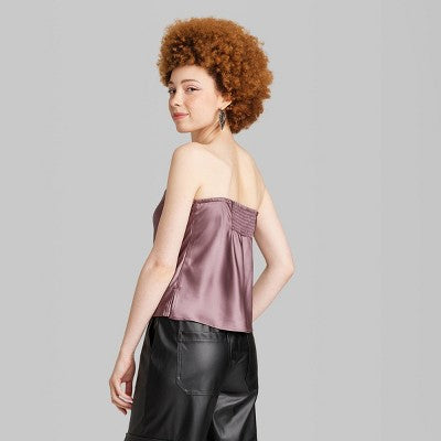  Women's Satin Tube Top - Wild Fable™