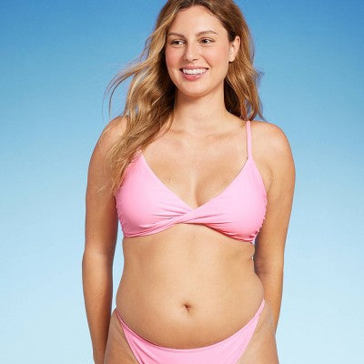  Women's Twist-Front Bralette Bikini Top - Wild Fable™