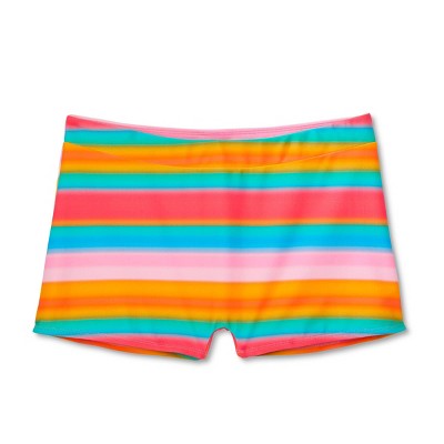  WoWomen's Mid-Waist Shortie Bikini Bottom - Wild Fable™ Multi Striped