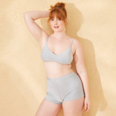 Women's Sparkle High Waist Full Coverage Boyshorts - Wild Fable™