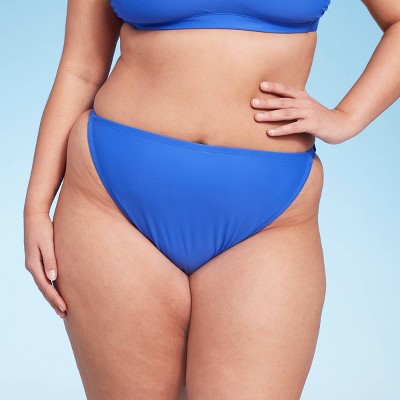  Women's High Leg Low-Rise Cheeky Bikini Bottom - Wild Fable™
