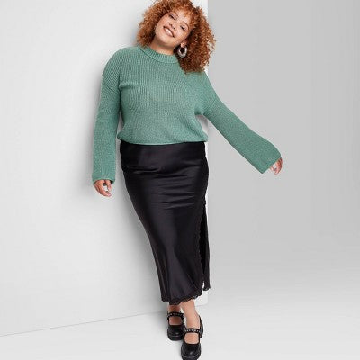  Women's Crewneck Boxy Pullover Sweater - Wild Fable™