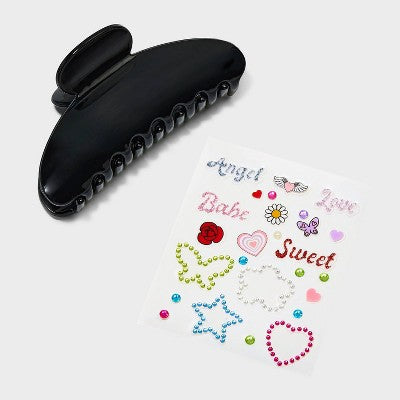  DIY Claw Hair Clip Stickers Kit - Wild Fable™ 