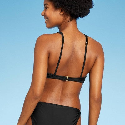  Women's Cut Out High Neck Bikini Top - Wild Fable™