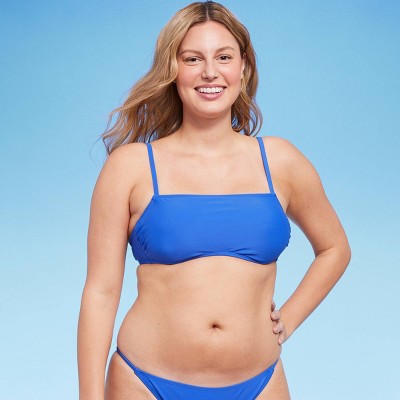  Women's Scrunchie Back Detail Bralette Bikini Top - Wild Fable™