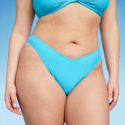  Women's V-Front Extra High Leg Extra Cheeky Bikini Bottom - Wild Fable™