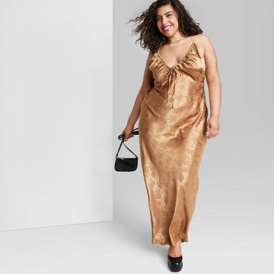  Women's Satin Slip Maxi Dress - Wild Fable™