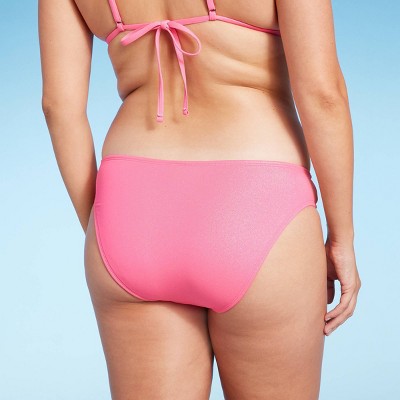  Women's Cheeky Bikini Bottom - Wild Fable™ Pink Shine
