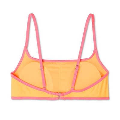  Women's Colorblock Square Neck Bralette Bikini Top - Wild Fable™