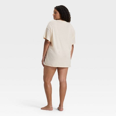  Women's Graphic Oversized T-Shirt Sleep Dress - Wild Fable™