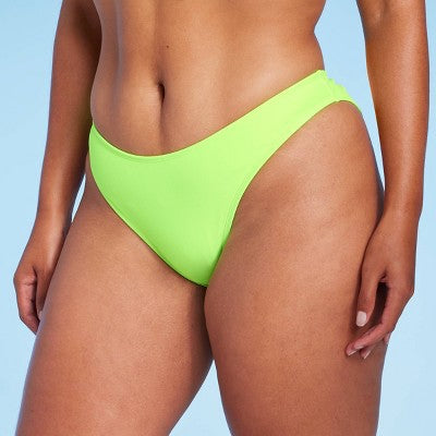 Women's Scoop Front Ultra High Leg Cheeky Bikini Bottom - Wild Fable™