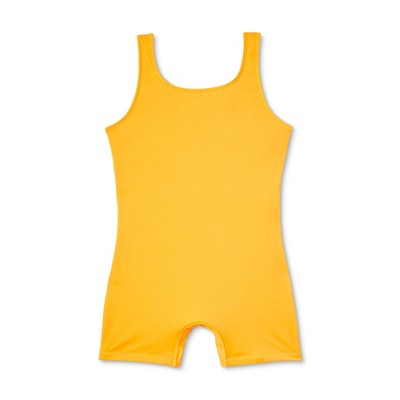  Women's Scoop Neck Unitard One Piece Swimsuit - Wild Fable™ Orange