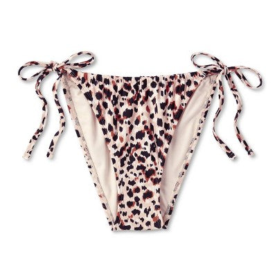  Women's Side-Tie Adjustable Coverage High Leg Bikini Bottom - Wild Fable™