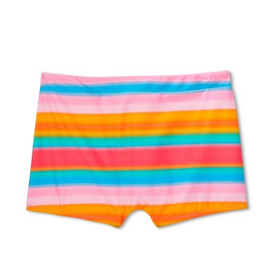  WoWomen's Mid-Waist Shortie Bikini Bottom - Wild Fable™ Multi Striped