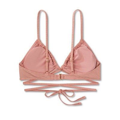  Women's Strappy Underwire Bikini Top - Wild Fable™ Brown Lurex