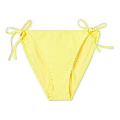  Women's Side-Tie Cheeky Bikini Bottom - Wild Fable™ Yellow