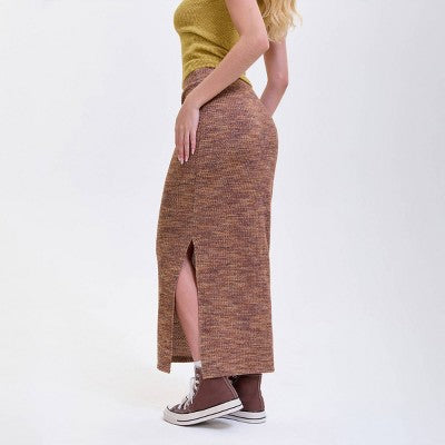  Women's Side Slit Maxi Pencil Skirt - Wild Fable™ Brown