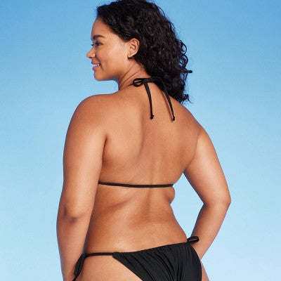  Women's Crochet Triangle Bikini Top - Wild Fable™