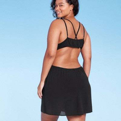  Women's Cut Out Cover Up Mini Dress - Wild Fable™