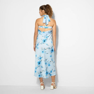  Women's Satin Maxi Tube Bodycon Dress - Wild Fable™