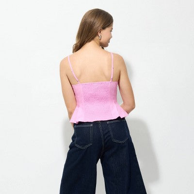  Women's Pleated Poplin Cami - Wild Fable™