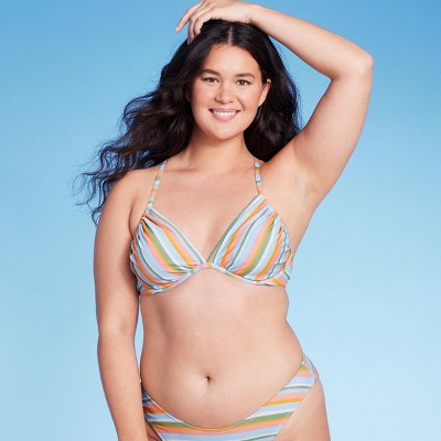  Women's Underwire Bikini Top - Wild Fable™ Multi Lurex Striped