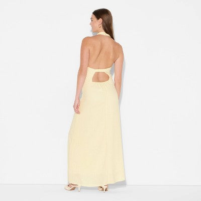  Women's Maxi A-Line Dress - Wild Fable™ Yellow