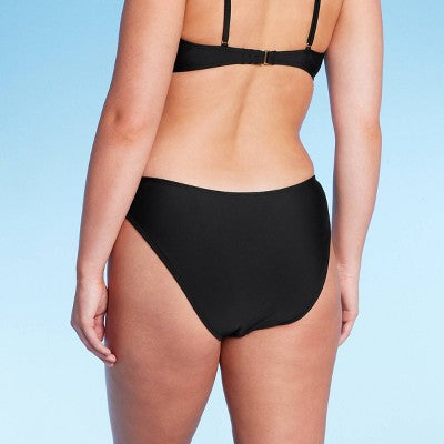  Women's Low-Rise High Leg Cheeky Bikini Bottom - Wild Fable™