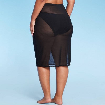  Women's Mesh Cover Up Midi Skirt - Wild Fable™