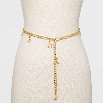  Women's Celestial Chain Belt - Wild Fable™ Gold